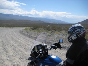 Randy contemplating Death Valley Road
